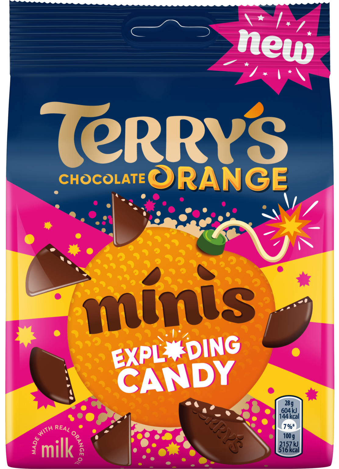 Terry's | Chocolate Orange Exploding Candy Milk Easter Egg